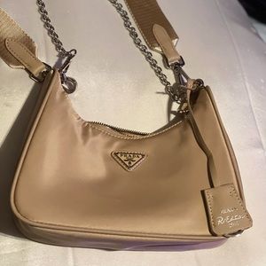 Beautiful beige prada bag forsale